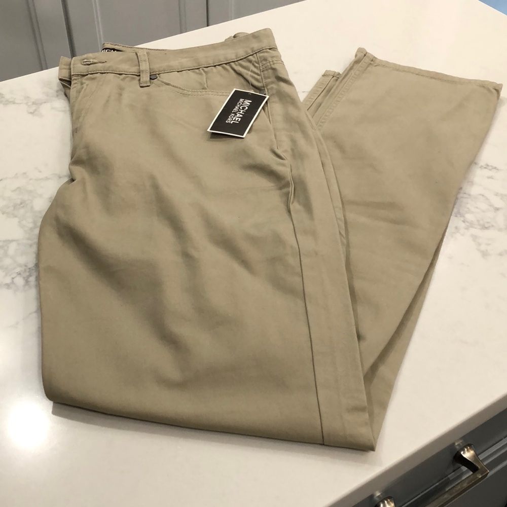 Michael Kors Tailor Fit Khaki NWT 32x32